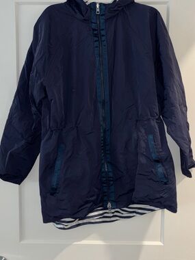 Chico’s: Navy Hooded Jacket